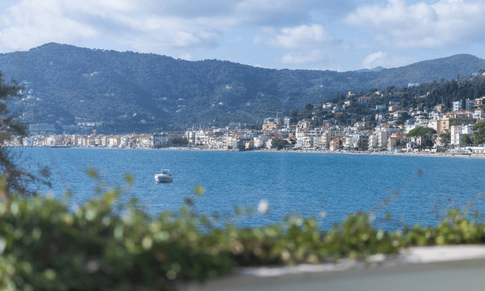 Villa Hotel Alassio in Alassio, Ligurian Riviera, Italy – luxurious bathroom with freestanding tub and marble finishes