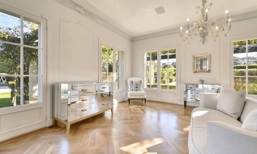 Villa Hotel La Salis in Antibes, French Riviera, France – spa relaxation area with heated indoor pool and loungers