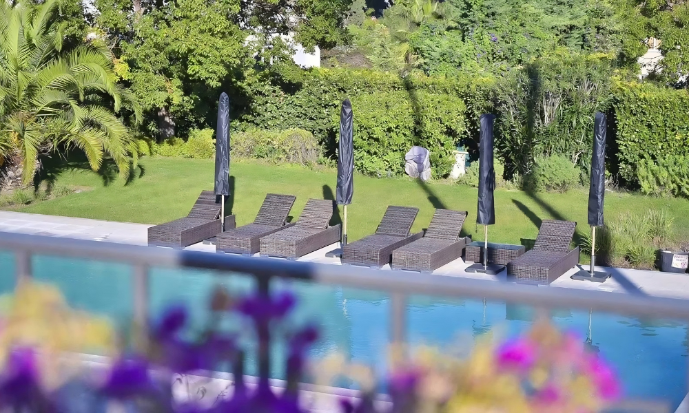 Villa Hotel La Salis in Antibes, French Riviera, France – coastal walkway leading to private beach access