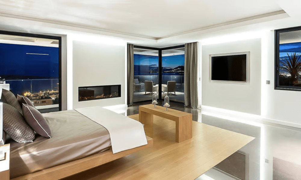 Villa Hotel Californie in Cannes, French Riviera, France – spa wellness area featuring an indoor pool and relaxation loungers