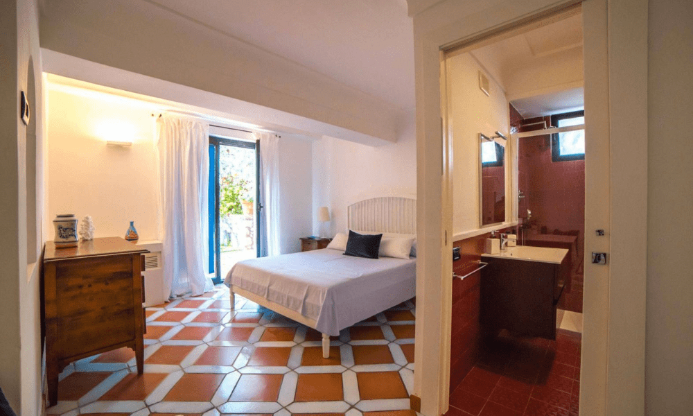 Villa Hotel Anacapri in Capri, Italy – private balcony with bistro table and sweeping views of the Mediterranean
