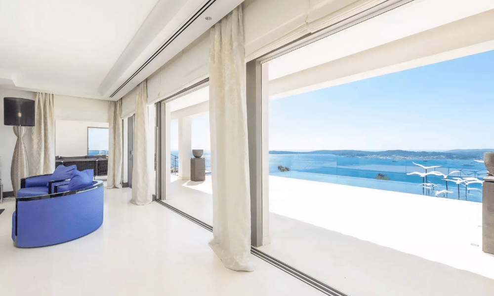 Villa Hotel Bertaud in Grimaud, French Riviera, France – chef plating Mediterranean-inspired appetizer in the open kitchen
