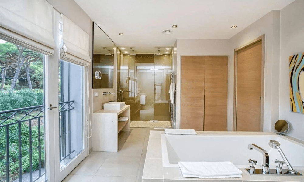 Gourmet kitchen with modern finishes and natural light